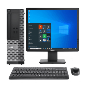 Dell Optiplex 7020 SFF Desktop Combo – Intel Core I3 4th Gen, 8GB DDR3, 250GB HDD, 17″ Square Monitor, Keyboard & Mouse Set (Certified Refurbished)