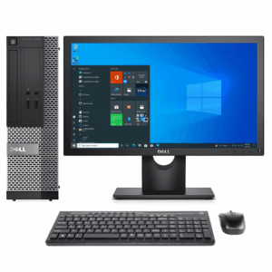 Dell Optiplex 7020 SFF Desktop Combo – Intel Core I5 4th Gen, 8GB DDR3, 500GB HDD, 19″ Wide Monitor, Keyboard & Mouse Set (Certified Refurbished)