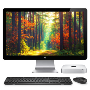 Apple Mac Mini A1347 Desktop Combo – Intel Core i5 Processor, 16GB RAM, 1TB HDD, 27″ Apple Display (A1407), macOS, Alternate Keyboard & Mouse (Certified Refurbished)