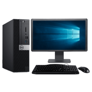 DELL Optiplex 7070 SFF Desktop Combo - Intel Core i7 9700,16GB DDR4, 512GB M.2 SSD, MS Win10 Pro, 19" Wide Monitor, KBE & Mouse Set (Certified Refurbished)
