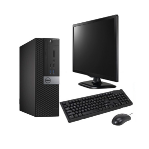 Dell OptiPlex 3040 SFF - Intel Core i5 6th Gen, 8GB DDR4, 256GB NVMe, MS Win10 Pro, 19" Wide Monitor, KB+Mouse (Certified Refurbished)