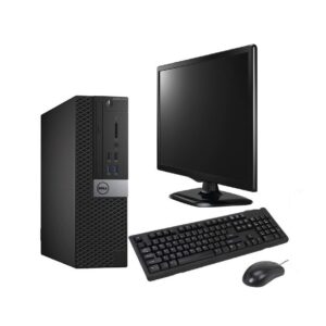 DELL OptiPlex 5050 Combo Core i5 7th Gen-8GB-256GB NVME SSD+500GB SATA-19" Wide Flat Screen