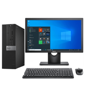 Dell OptiPlex 3050 SFF Desktop Combo - Intel Core i5-7th Gen, 8GB, 256GB SSD, Windows 11 Pro, 19" LED Monitor,USB KB & Mouse (Certified Refurbished)