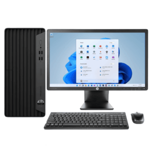 HP ProDesk 400 G7 Microtower Desktop Combo - Intel Core 10600(10th Gen), 8GB Ram, 256GB M.2 NVMe SSD, MS Win11 Pro, HP EliteDisplay E221 21.5″ Monitor, USB Keyboard & Mouse, Wireless Wi-Fi and Bluetooth Dongles(Certified Refurbished)