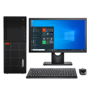 Lenovo ThinkCentre M720t Tower Desktop Combo – Intel Core i5-8400 - 16GB DDR4 - 256GB SSD + 500 GB 3.5″ HDD, MS Win10/11 Pro-19" Wide Screen, USB KB & MSE(Certified Refurbished)