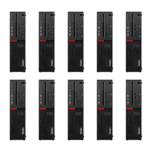10x Lenovo ThinkCentre M700 SFF Desktop PC - Intel Core i3-6100 6th Gen, 4GB DDR4, 250GB HDD, MS Win10 Pro & USB WiFi Dongle (Certified Refurbished)