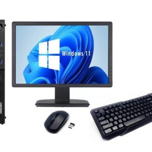 Lenovo ThinkCentre M800 Core i3 6th Gen Desktop Combo, 8GB, 240GB SSD, Windows 11 Pro 64 BIT, Certified refurbished + 12 Months Warranty